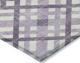 Piper Looms Chantille Geometric ACN616 Purple Area Rug