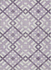 Piper Looms Chantille Geometric ACN616 Purple Area Rug