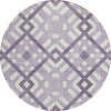 Piper Looms Chantille Geometric ACN616 Purple Area Rug