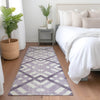 Piper Looms Chantille Geometric ACN616 Purple Area Rug