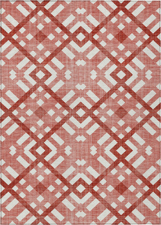 Piper Looms Chantille Geometric ACN616 Red Area Rug