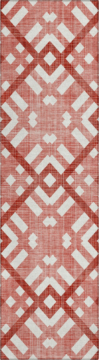 Piper Looms Chantille Geometric ACN616 Red Area Rug