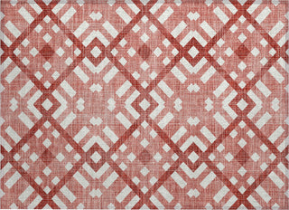 Piper Looms Chantille Geometric ACN616 Red Area Rug