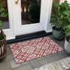 Piper Looms Chantille Geometric ACN616 Red Area Rug