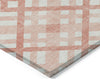 Piper Looms Chantille Geometric ACN616 Salmon Area Rug