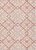 Piper Looms Chantille Geometric ACN616 Salmon Area Rug