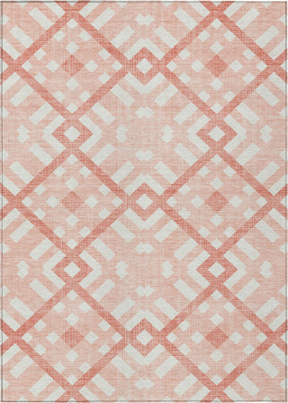 Piper Looms Chantille Geometric ACN616 Salmon Area Rug