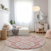 Piper Looms Chantille Geometric ACN616 Salmon Area Rug