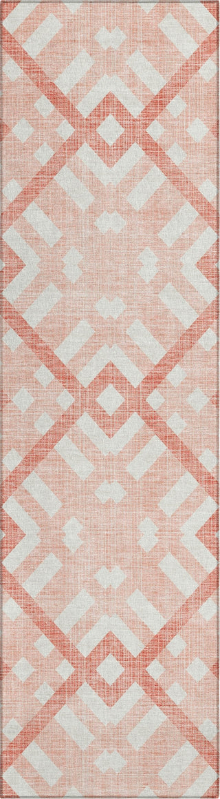 Piper Looms Chantille Geometric ACN616 Salmon Area Rug