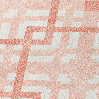 Piper Looms Chantille Geometric ACN616 Salmon Area Rug