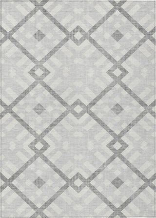 Piper Looms Chantille Geometric ACN616 Silver Area Rug