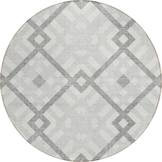 Piper Looms Chantille Geometric ACN616 Silver Area Rug