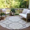 Piper Looms Chantille Geometric ACN616 Silver Area Rug