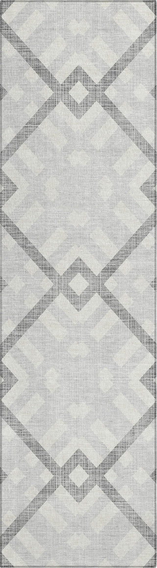 Piper Looms Chantille Geometric ACN616 Silver Area Rug