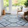 Piper Looms Chantille Geometric ACN616 Sky Area Rug