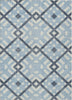 Piper Looms Chantille Geometric ACN616 Sky Area Rug