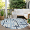 Piper Looms Chantille Geometric ACN616 Sky Area Rug