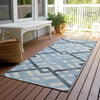 Piper Looms Chantille Geometric ACN616 Sky Area Rug