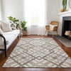 Piper Looms Chantille Geometric ACN616 Taupe Area Rug