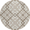 Piper Looms Chantille Geometric ACN616 Taupe Area Rug