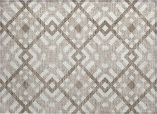 Piper Looms Chantille Geometric ACN616 Taupe Area Rug