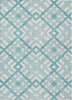 Piper Looms Chantille Geometric ACN616 Teal Area Rug