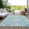 Piper Looms Chantille Geometric ACN616 Teal Area Rug