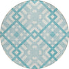 Piper Looms Chantille Geometric ACN616 Teal Area Rug