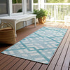 Piper Looms Chantille Geometric ACN616 Teal Area Rug