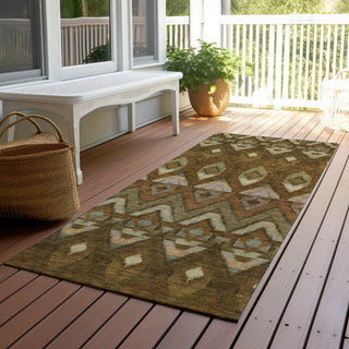 Piper Looms Chantille Southwest ACN617 Brown Area Rug