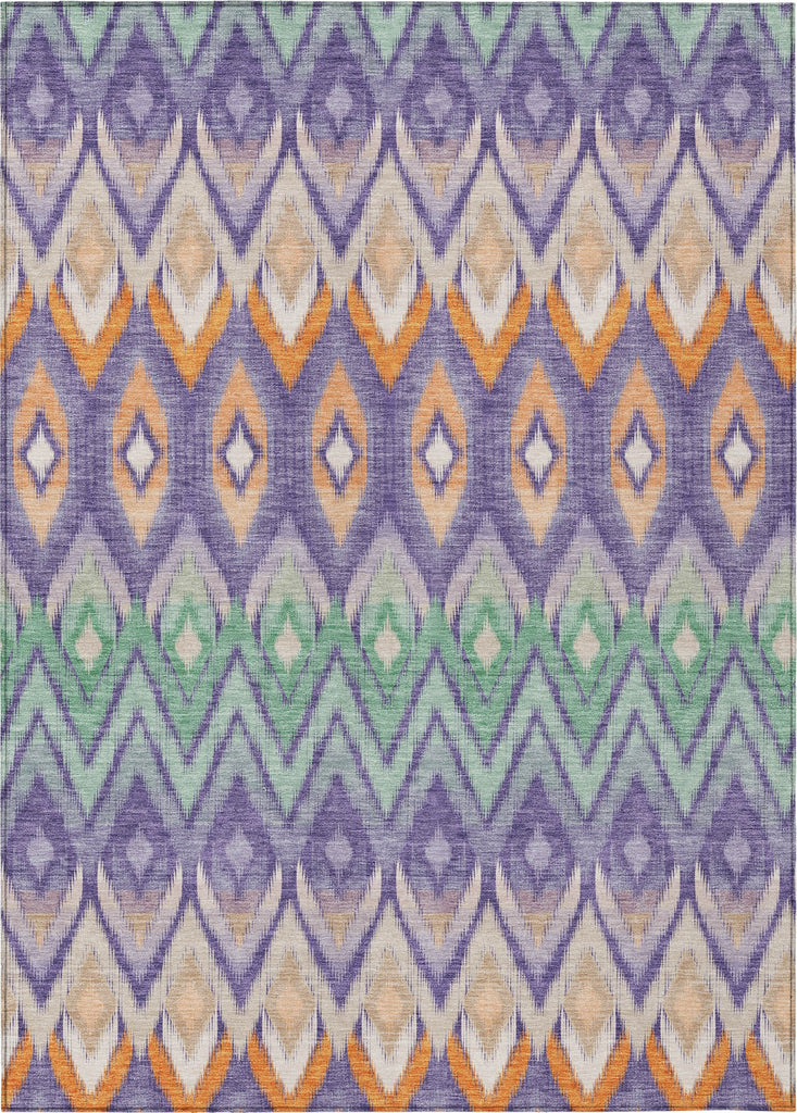 Piper Looms Chantille Southwest ACN617 Purple Area Rug