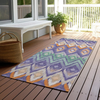 Piper Looms Chantille Southwest ACN617 Purple Area Rug