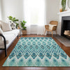 Piper Looms Chantille Southwest ACN617 Teal Area Rug