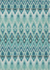 Piper Looms Chantille Southwest ACN617 Teal Area Rug