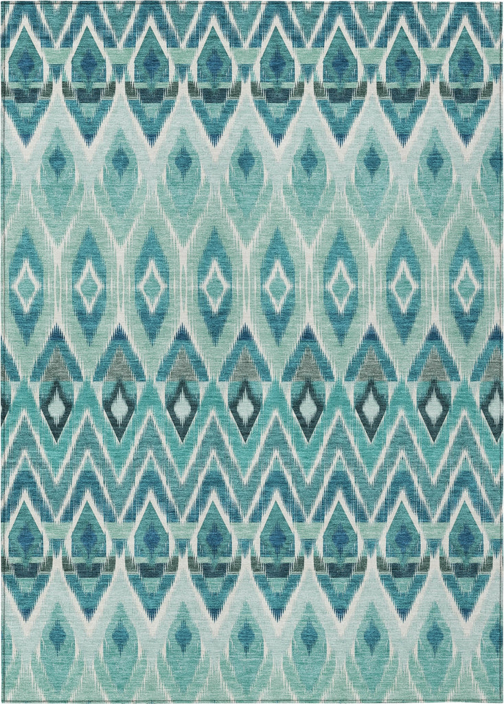 Piper Looms Chantille Southwest ACN617 Teal Area Rug