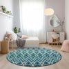 Piper Looms Chantille Southwest ACN617 Teal Area Rug