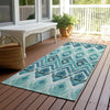 Piper Looms Chantille Southwest ACN617 Teal Area Rug