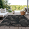 Piper Looms Chantille Geometric ACN618 Black Area Rug