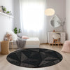 Piper Looms Chantille Geometric ACN618 Black Area Rug