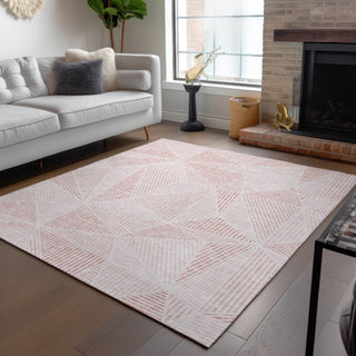 Piper Looms Chantille Geometric ACN618 Blush Area Rug