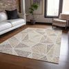 Piper Looms Chantille Geometric ACN618 Brown Area Rug Lifestyle Image Feature