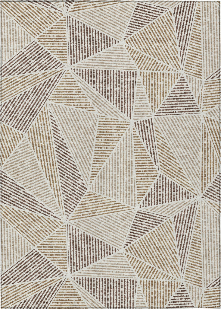 Piper Looms Chantille Geometric ACN618 Brown Area Rug