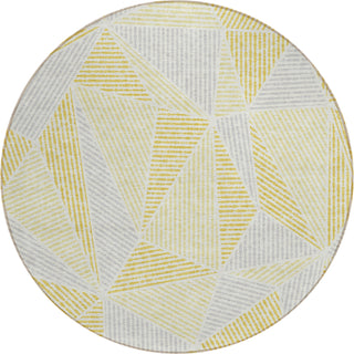 Piper Looms Chantille Geometric ACN618 Gold Area Rug