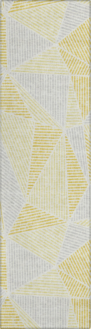 Piper Looms Chantille Geometric ACN618 Gold Area Rug