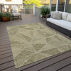 Piper Looms Chantille Geometric ACN618 Khaki Area Rug