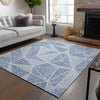 Piper Looms Chantille Geometric ACN618 Navy Area Rug