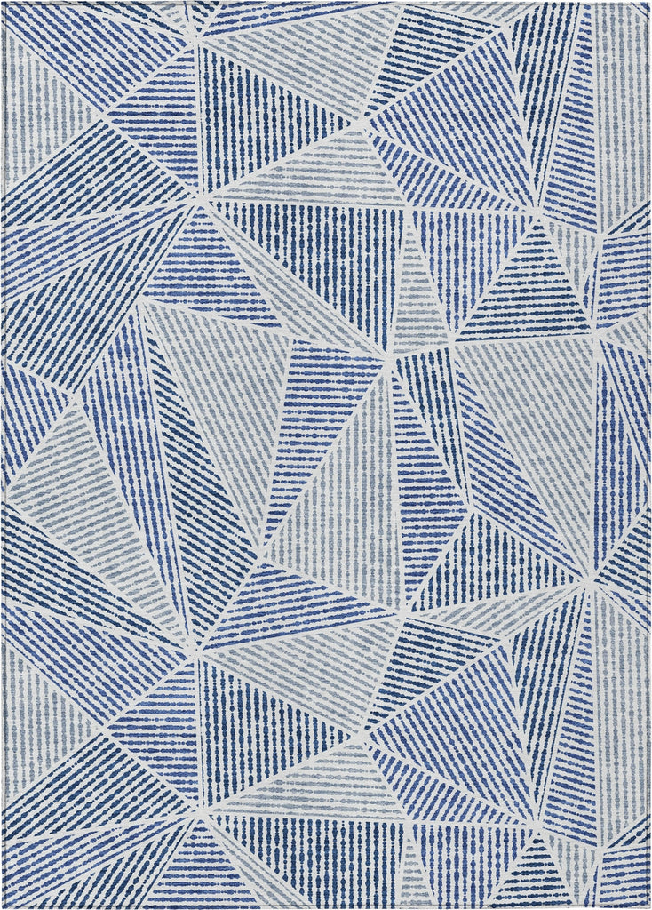 Piper Looms Chantille Geometric ACN618 Navy Area Rug