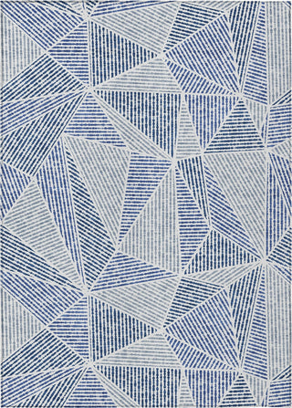 Piper Looms Chantille Geometric ACN618 Navy Area Rug