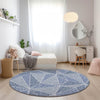 Piper Looms Chantille Geometric ACN618 Navy Area Rug