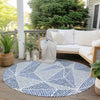 Piper Looms Chantille Geometric ACN618 Navy Area Rug